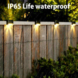 4/8/12/16pcs Solar LED Lights Outdoor Garden Light Deck Lamp Solar Stairs Light Waterproof Solar Step Lamp Patio Garden Decor