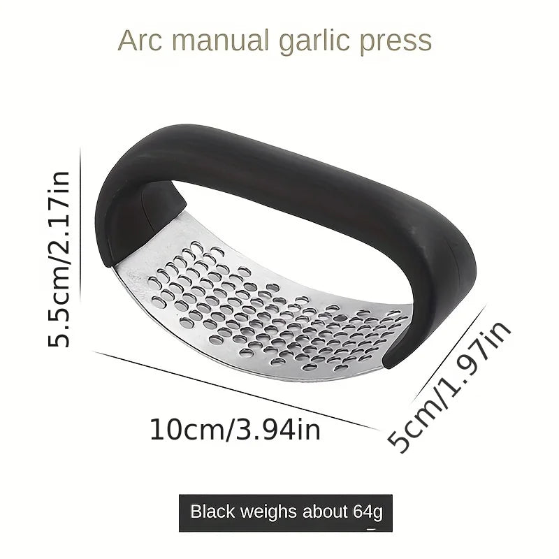 Garlic Press Stainless Steel Garlic Crusher Manual Garlic Ginger Rocker Crusher Kitchen Small Tool Accessories