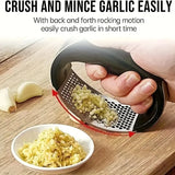 Garlic Press Stainless Steel Garlic Crusher Manual Garlic Ginger Rocker Crusher Kitchen Small Tool Accessories